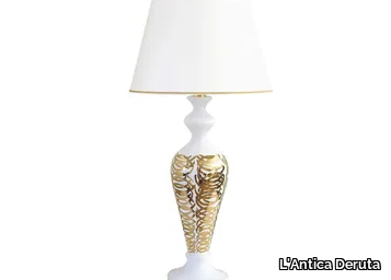 INTRECCI DORATI - Ceramic table lamp _ L'Antica Deruta