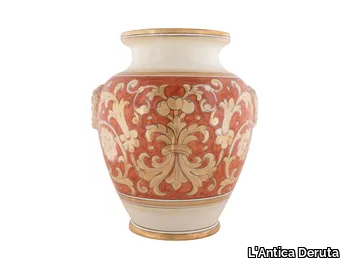 LUSTRO IMPERO - Handmade Ceramic materials vase _ L'Antica Deruta