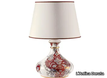 LUSTRO MERLETTO - Handmade ceramic table lamp _ L'Antica Deruta