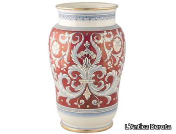 LUSTRO RUBINO - Ceramic umbrella stand / vase _ L'Antica Deruta