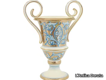 ZODIACO ORO - Handmade Ceramic materials vase _ L'Antica Deruta