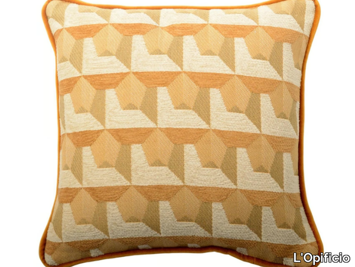 CARRE' 220-19 - Square geometric cotton cushion _ L'Opificio