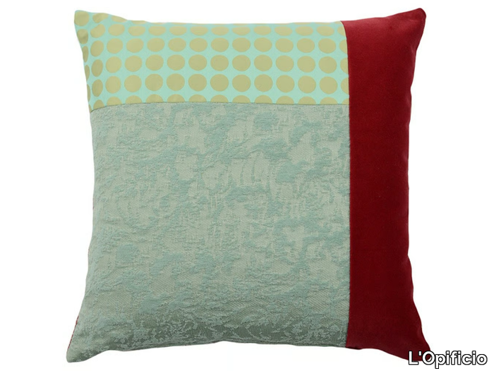 CARRÉ T 004-16 - Square fabric cushion _ L'Opificio