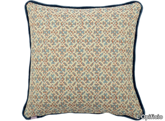 CARRÈ 2753 - Geometric fabric cushion _ L'Opificio