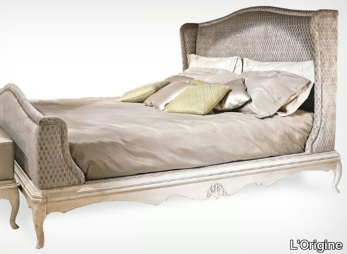 RODOLFO - Double bed with upholstered headboard _ L'Origine