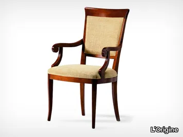 K 10330 - Upholstered fabric chair with armrests _ L'Origine