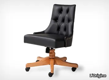 K 10520 - Swivel leather chair _ L'Origine