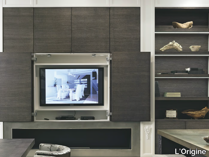 AETERNA - Wooden TV wall system _ L'Origine