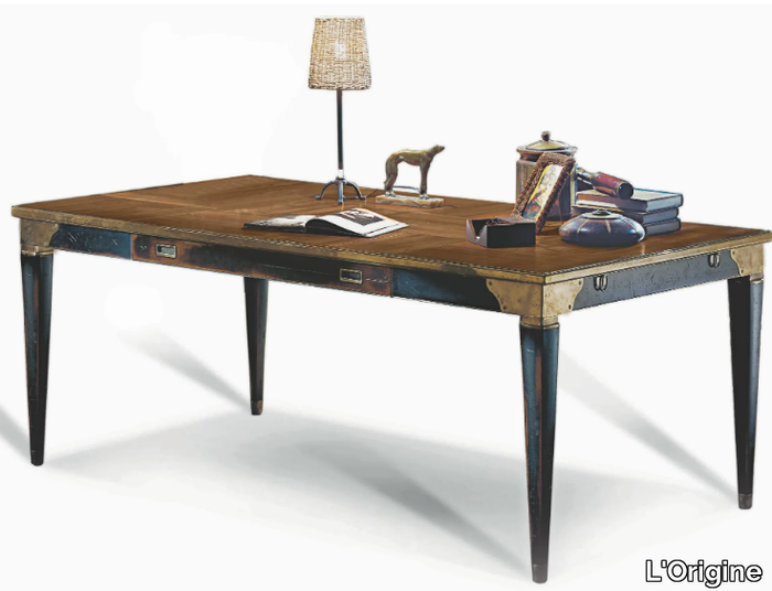 NELSON - Cherry wood writing desk with drawers _ L'Origine