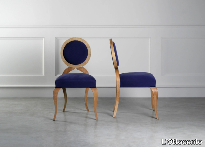 LOTTOSEDIA - Medallion upholstered fabric chair _ L'Ottocento