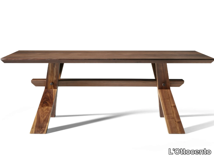 DECIMO - Custom walnut table _ L'Ottocento