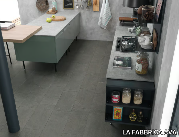 DOLOMITI BASALTO - Porcelain stoneware flooring _ LA FABBRICA AVA