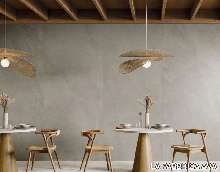 NOBLE STONE GREY - Porcelain stoneware wall/floor tiles with marble effect _ LA FABBRICA AVA