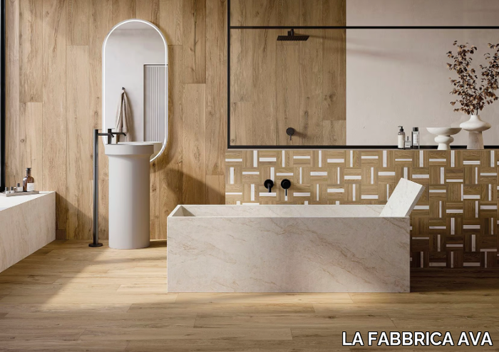 HONEY WOOD - Indoor/outdoor porcelain stoneware wall/floor tiles with wood effect _ LA FABBRICA AVA