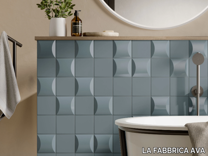 UP BLUE - White-paste 3D Wall Cladding _ LA FABBRICA AVA