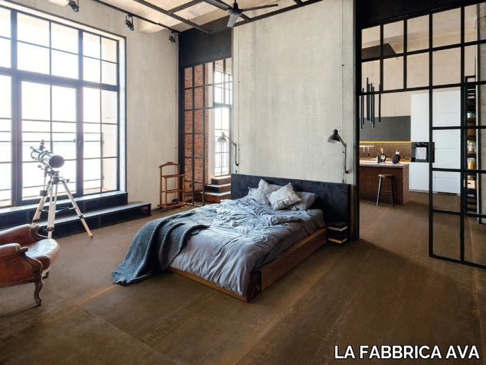 METAL CORTEN - Full-body porcelain stoneware wall tiles / flooring _ LA FABBRICA AVA