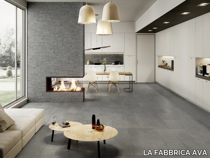 ARDESIA CENERE - Indoor/outdoor porcelain stoneware flooring with stone effect _ LA FABBRICA AVA