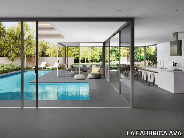 ARDESIA GRIGIO - Indoor/outdoor porcelain stoneware flooring with stone effect _ LA FABBRICA AVA