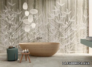 IMAGINE SHADOW LEAVES - Rectified porcelain stoneware wall tiles _ LA FABBRICA AVA