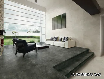 SKYLINE ANTRACITE - Porcelain stoneware flooring with concrete effect _ LA FABBRICA AVA