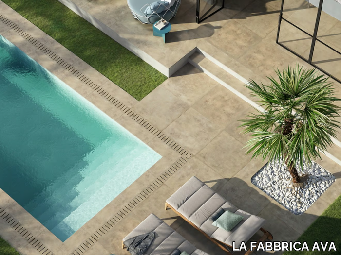 HURBAN BEIGE - Full-body porcelain stoneware wall tiles / flooring _ LA FABBRICA AVA