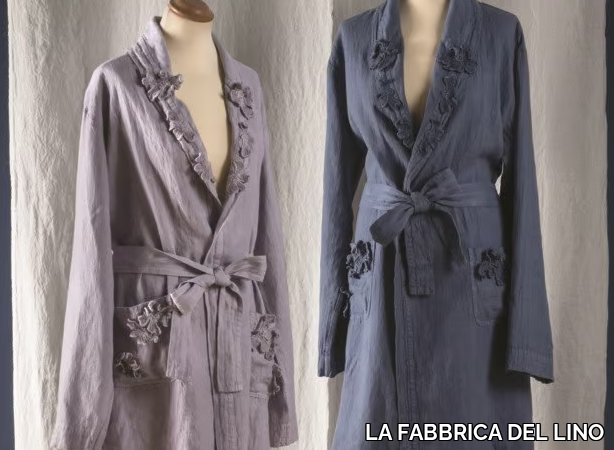 PETALI - Linen bathrobe _ LA FABBRICA DEL LINO