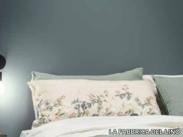 STAMPA ERBARIO - Linen pillow case with floral pattern _ LA FABBRICA DEL LINO