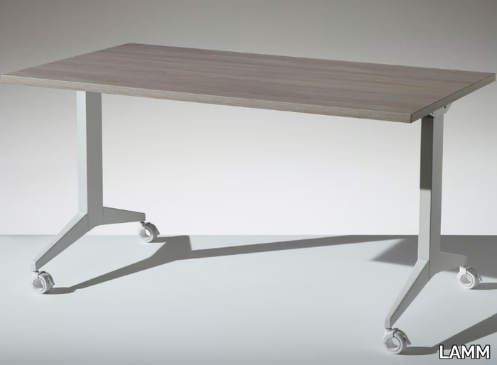 FLIP - Folding wooden office desk with flip-top _ LAMM