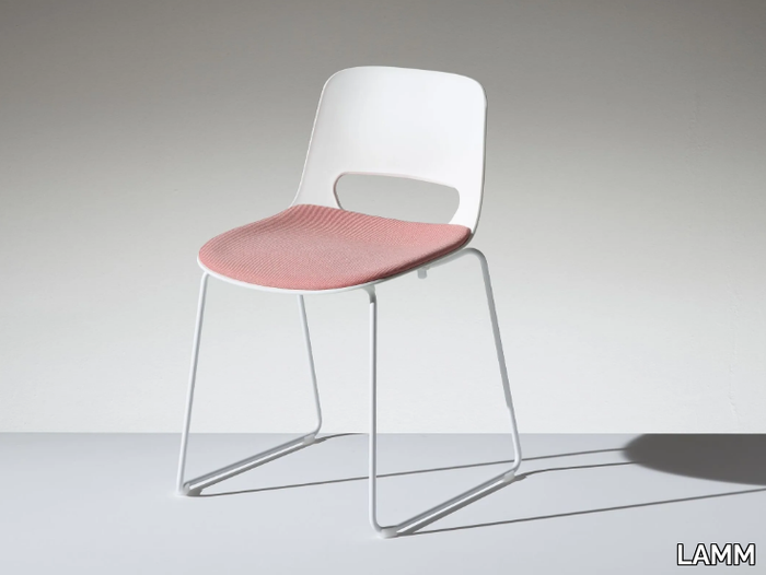 LUCKY - Sled base polypropylene chair _ LAMM