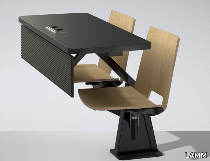 ST12-13 - Study table with integrated chairs _ LAMM