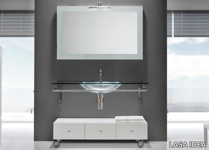 TIFFANY 500 - Wall-mounted crystal washbasin _ LASA IDEA