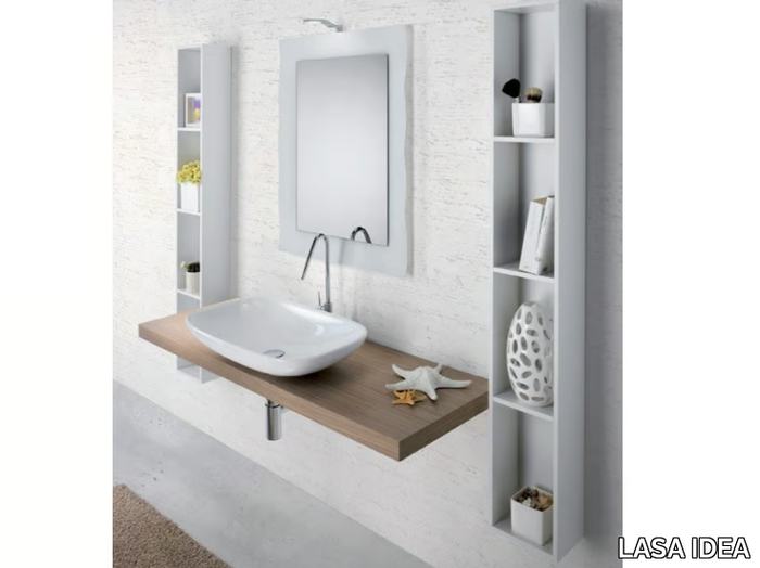 METROPOLIS 03 - Single washbasin countertop _ LASA IDEA