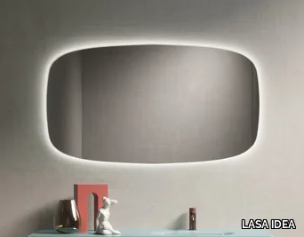 SAIL - Wall-mounted mirror with integrated lighting _ LASA IDEA