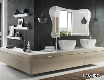 GAUDÌ ELEGANT 10 - Corner sectional vanity unit with drawers _ LASA IDEA