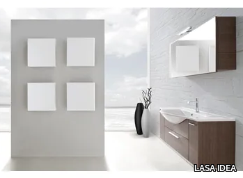 VANITY 05 - Single wall-mounted vanity unit with drawers _ LASA IDEA