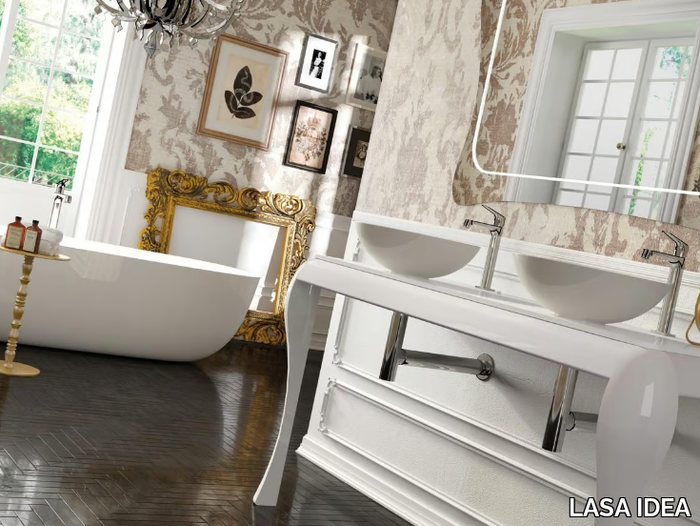 GAUDI AIR 01 - Double console sink _ LASA IDEA