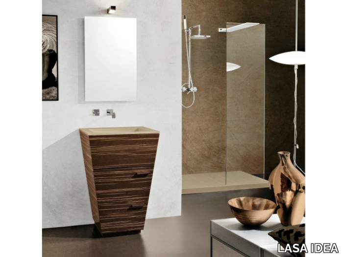 LIBECCIO 5 - Floor-standing single vanity unit with drawers _ LASA IDEA