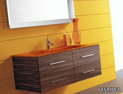 THAIS 10 - Wall-mounted vanity unit with drawers _ LASA IDEA