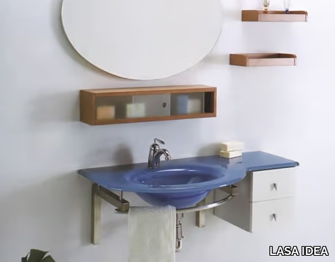 TIFFANY 400 - Wall-mounted crystal washbasin _ LASA IDEA