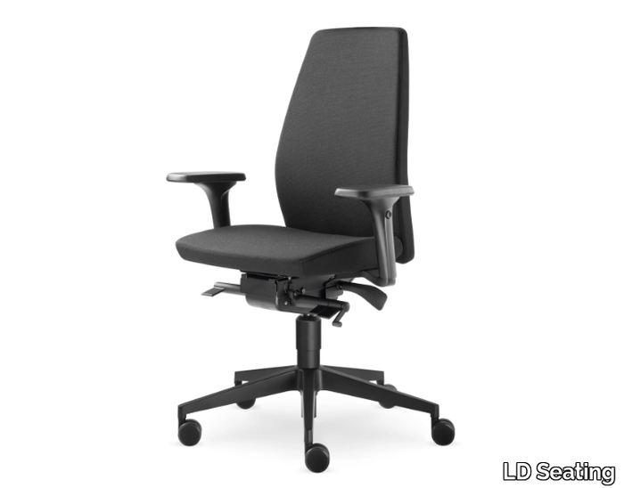 ALVA 330-SYS - Swivel office chair with 5-Spoke base with armrests _ LD Seating