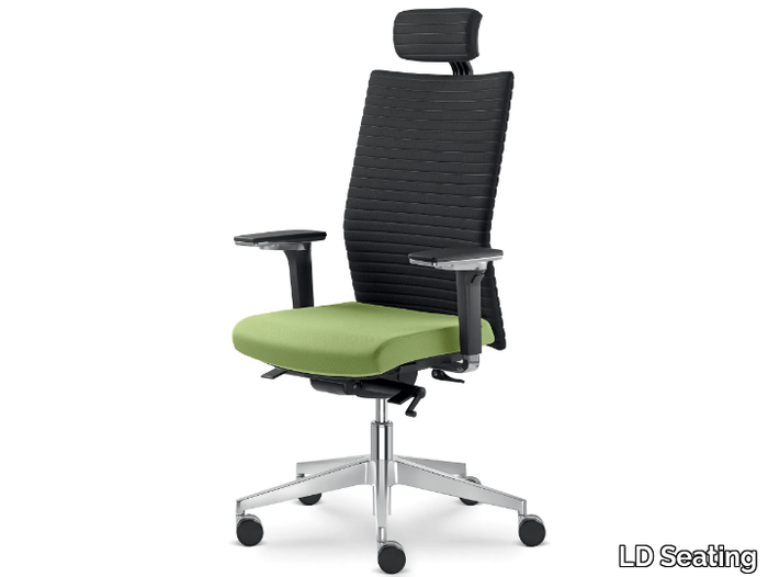 ELEMENT 430-SYS HO - Swivel fabric office chair with 5-Spoke base with headrest _ LD Seating