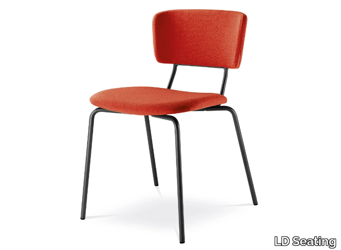 FLEXI CHAIR 125-N1 - Stackable upholstered fabric chair _ LD Seating