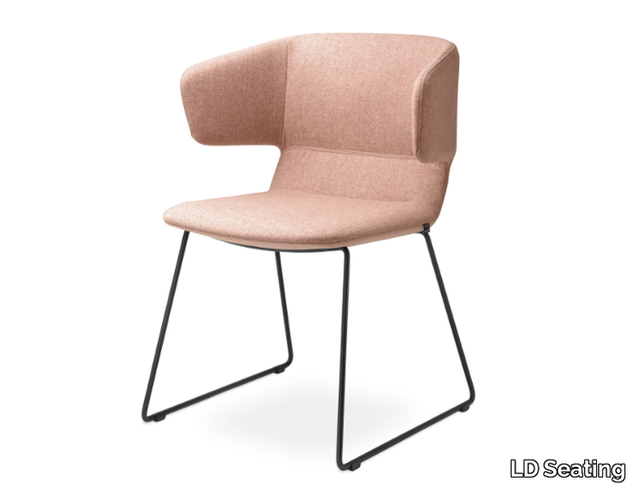 FLEXI P FP-Q-N1 - Sled base fabric chair _ LD Seating