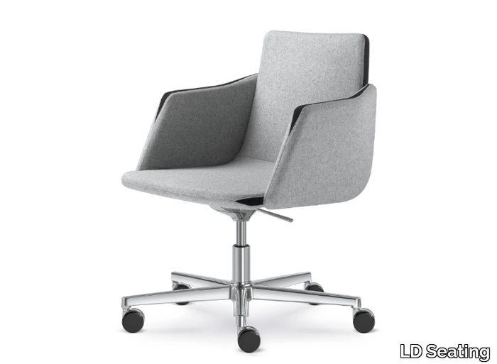 HARMONY 835-RA - Height-adjustable office chair with castors with 5-Spoke base _ LD Seating