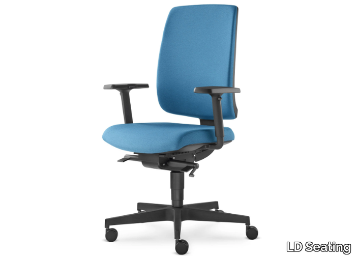 LEAF 500-SYS - Height-adjustable fabric office chair with 5-Spoke base _ LD Seating