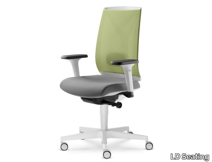 LEAF 504-SYA - Height-adjustable fabric office chair with armrests _ LD Seating