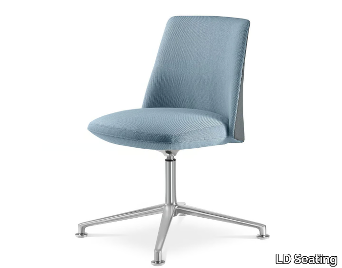 MELODY DESIGN 770-RA F28-N6 - With 4-spoke base swivel fabric chair _ LD Seating