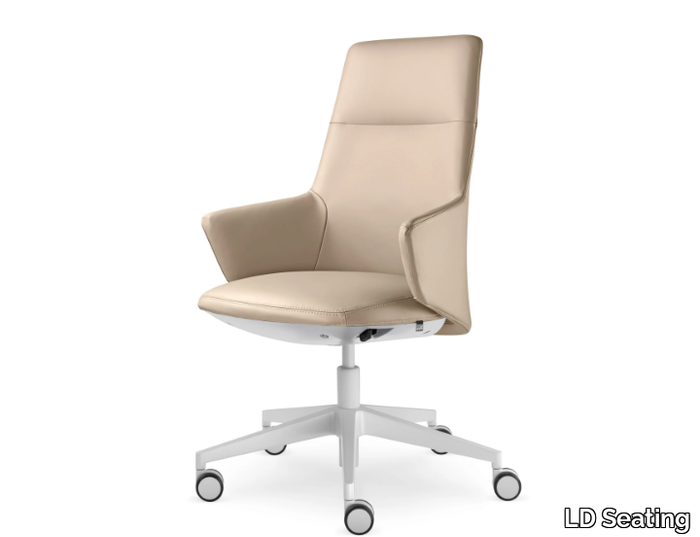 MELODY DESIGN 786-FR F40-N0 - Height-adjustable office chair with 5-Spoke base with armrests _ LD Seating