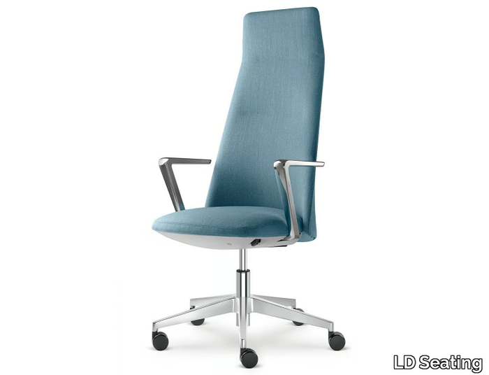 MELODY DESIGN 795-FR F40-N6 - Swivel high-back fabric executive chair with castors _ LD Seating