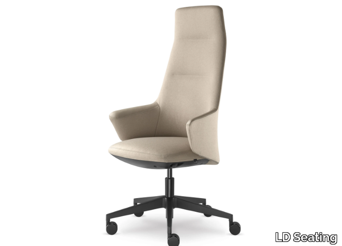 MELODY DESIGN 796-FR F40-N1 - High-back swivel executive chair with 5-spoke base _ LD Seating